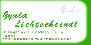 gyula lichtscheindl business card